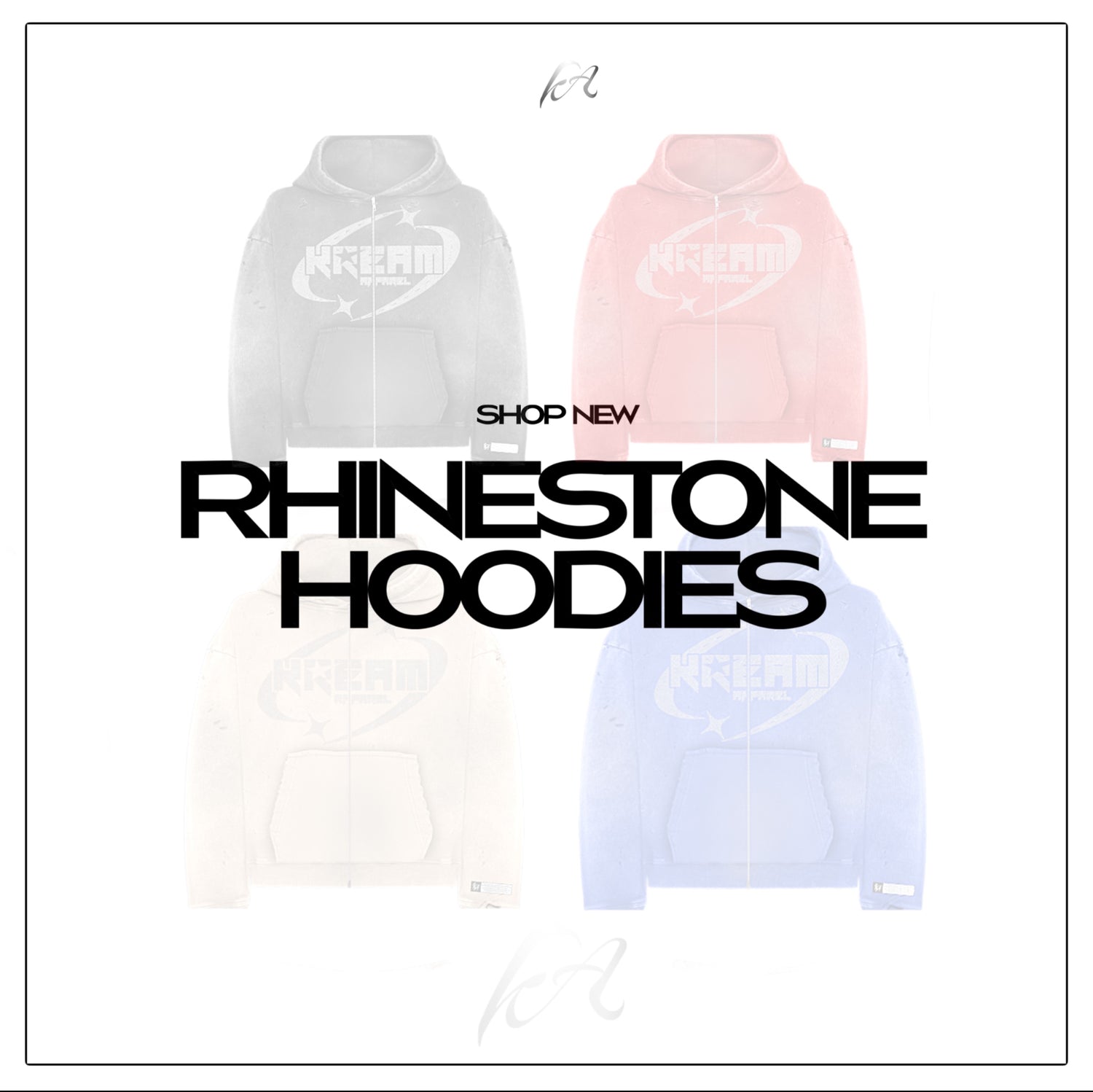 RHINESTONE HOODIES